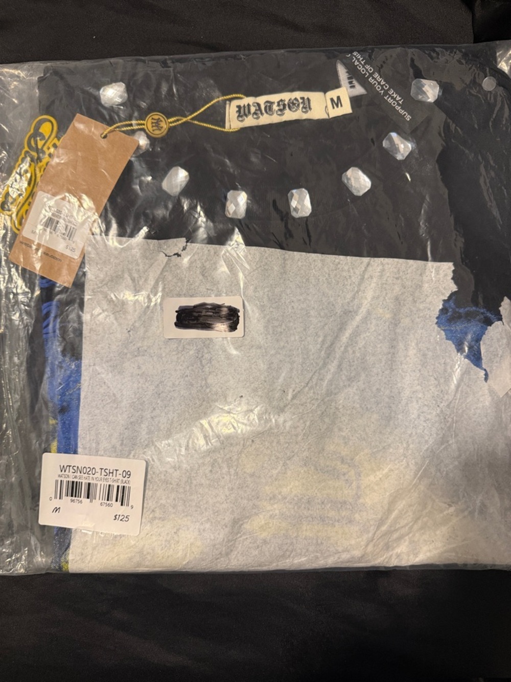 💠🕸️🕷️🕸️💠 Watson Rhinestone Boxy Crop Graphic Tee - - Picture 3 of 4